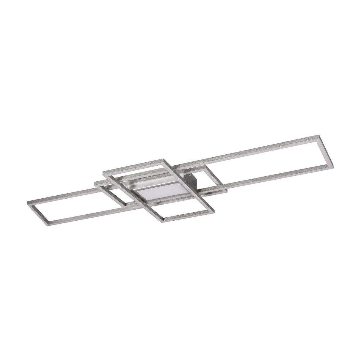 Irvine 3 Light LED Square Ceiling Light – Satin Nickel