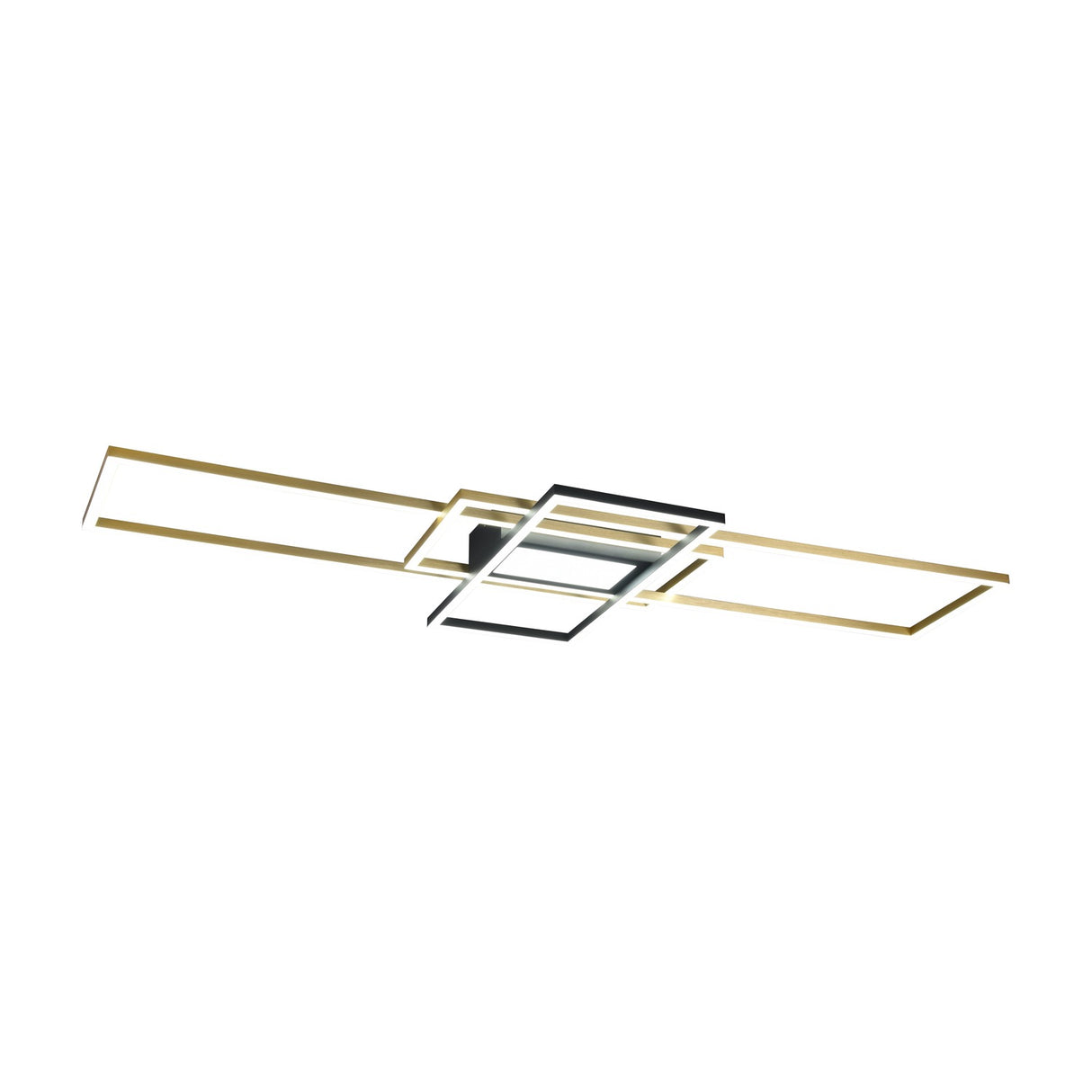 Irvine 3 Light LED Square Ceiling Light – Satin Brass