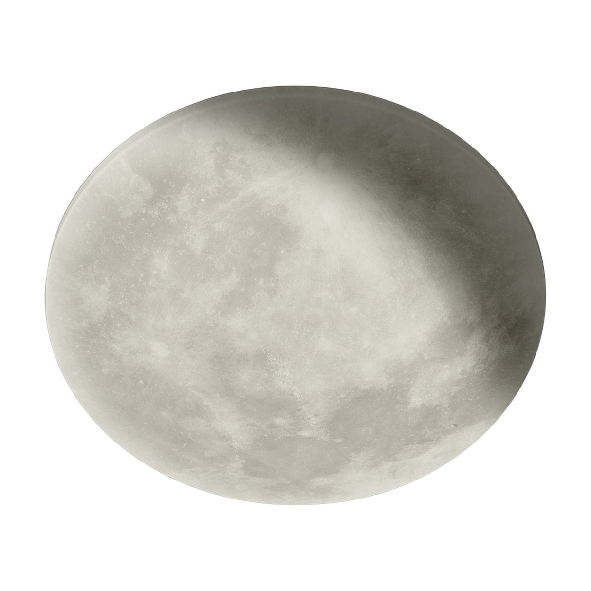 Lunar LED Remote Control Glass Round Ceiling Light – White