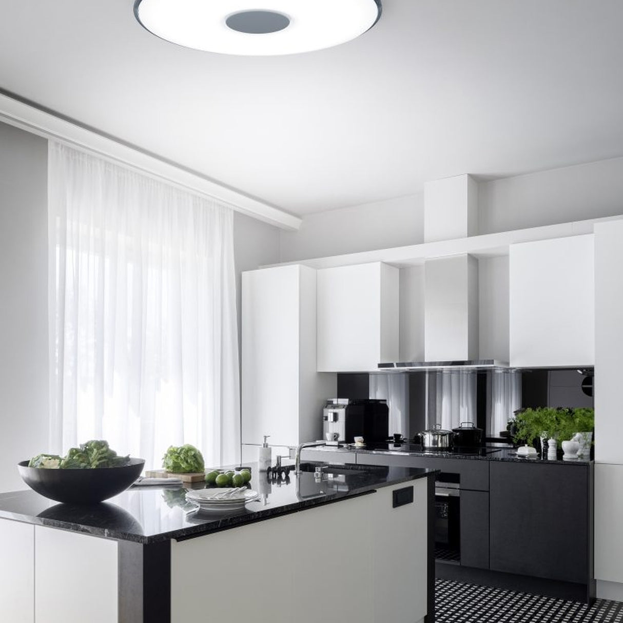 Tokyo LED Remote Control Ceiling Light – White