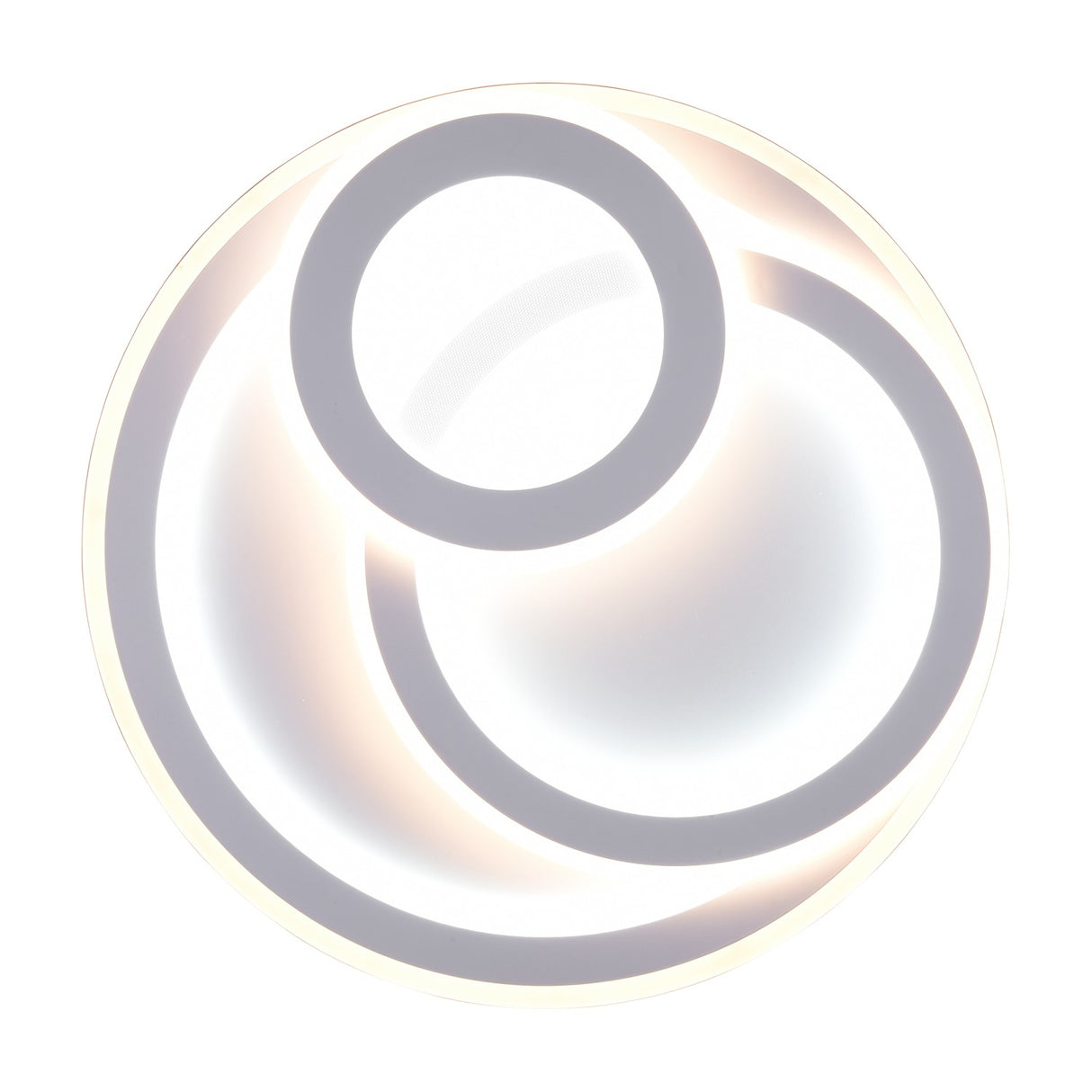 Mita 3 Light LED Circular Ceiling Light – Matt White
