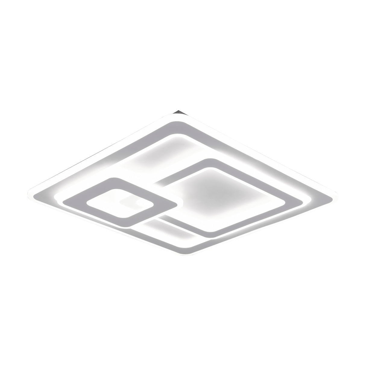 Mita 3 Light LED Square Ceiling Light – Matt White