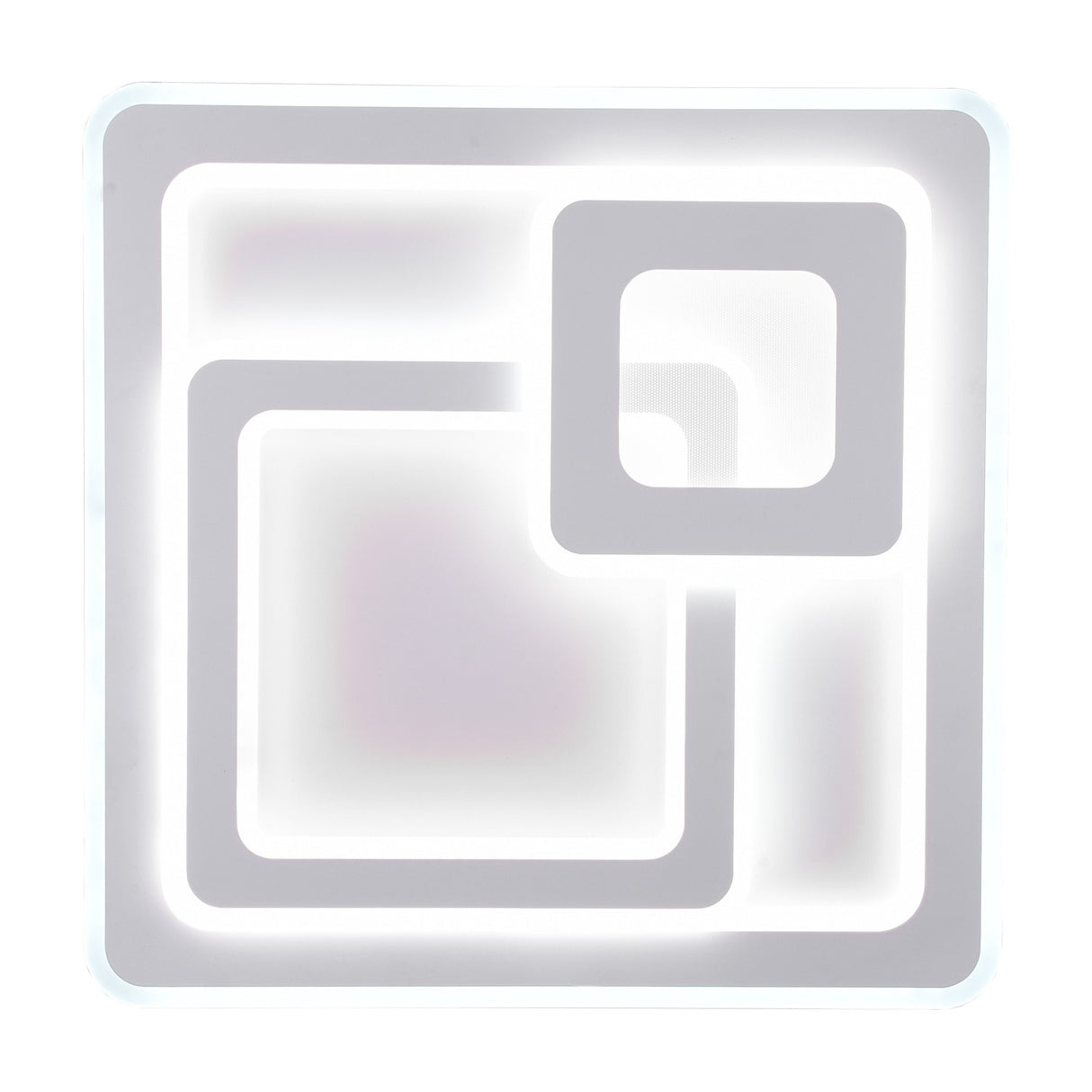 Mita 3 Light LED Square Ceiling Light – Matt White