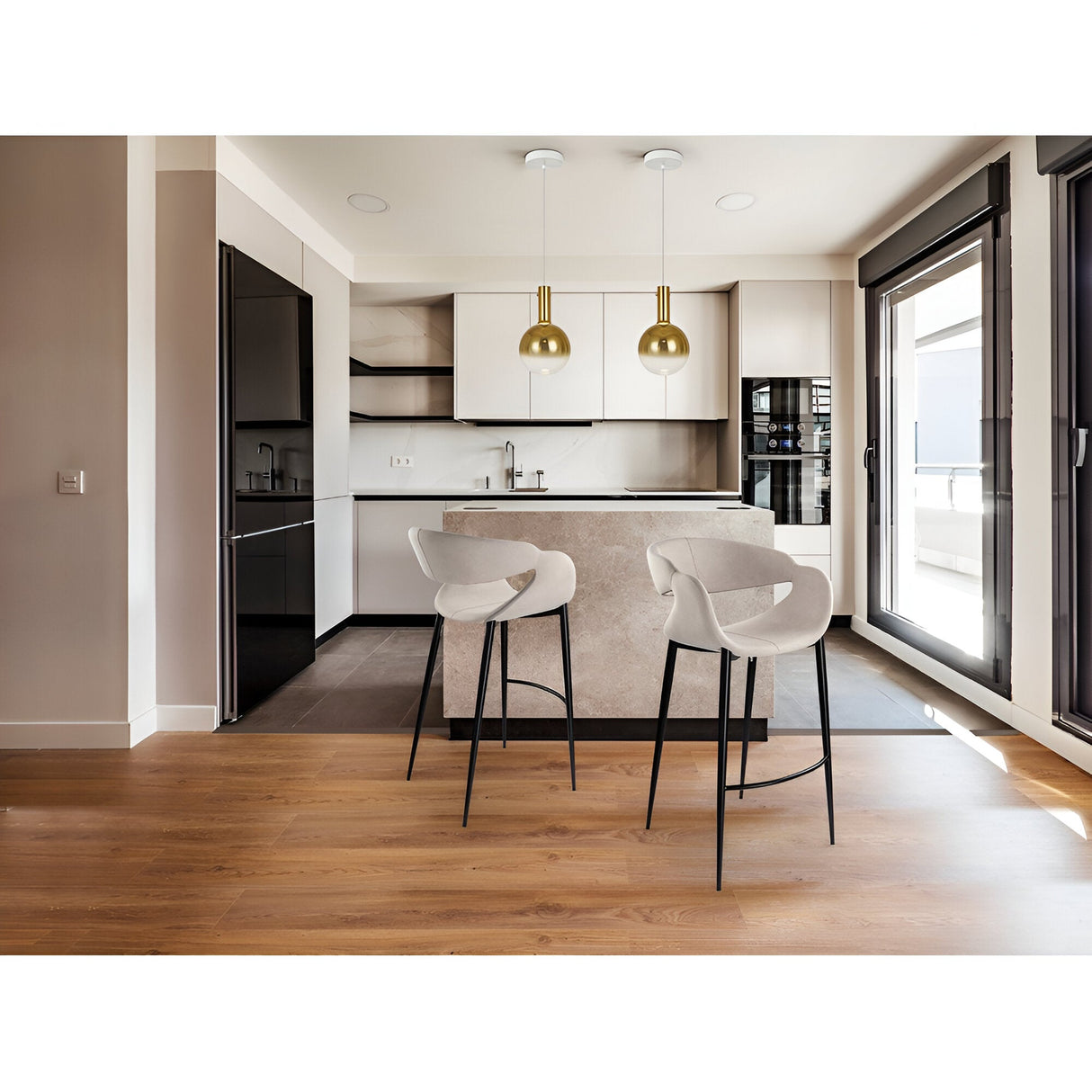 Giro Stool Chair - White