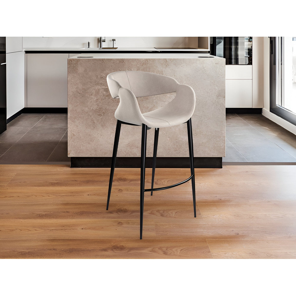 Giro Stool Chair - White