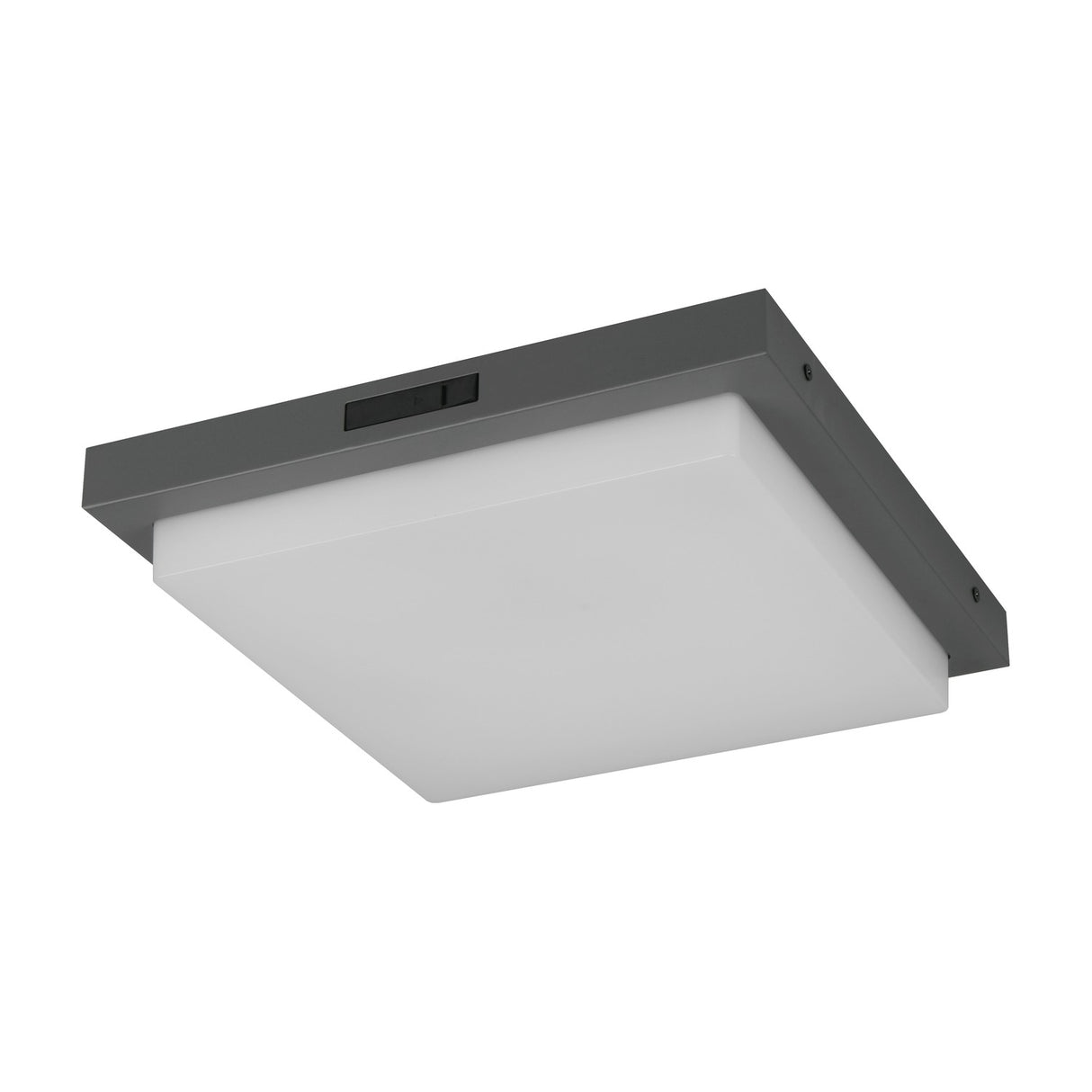 Bermejo LED Square PIR Ceiling Light – Anthracite