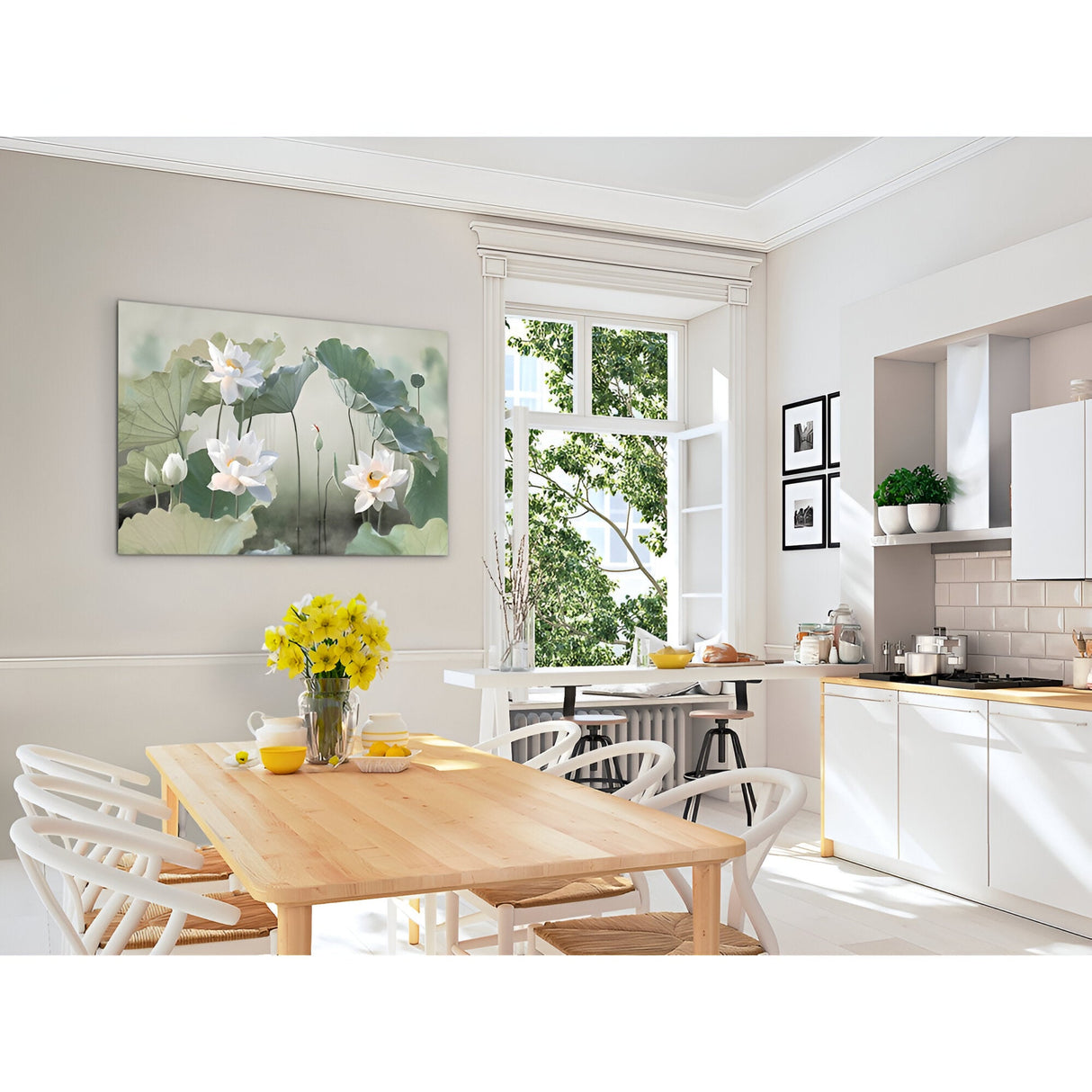 Nenúfares II Botanical Reflection Photography Print – 80x120cm