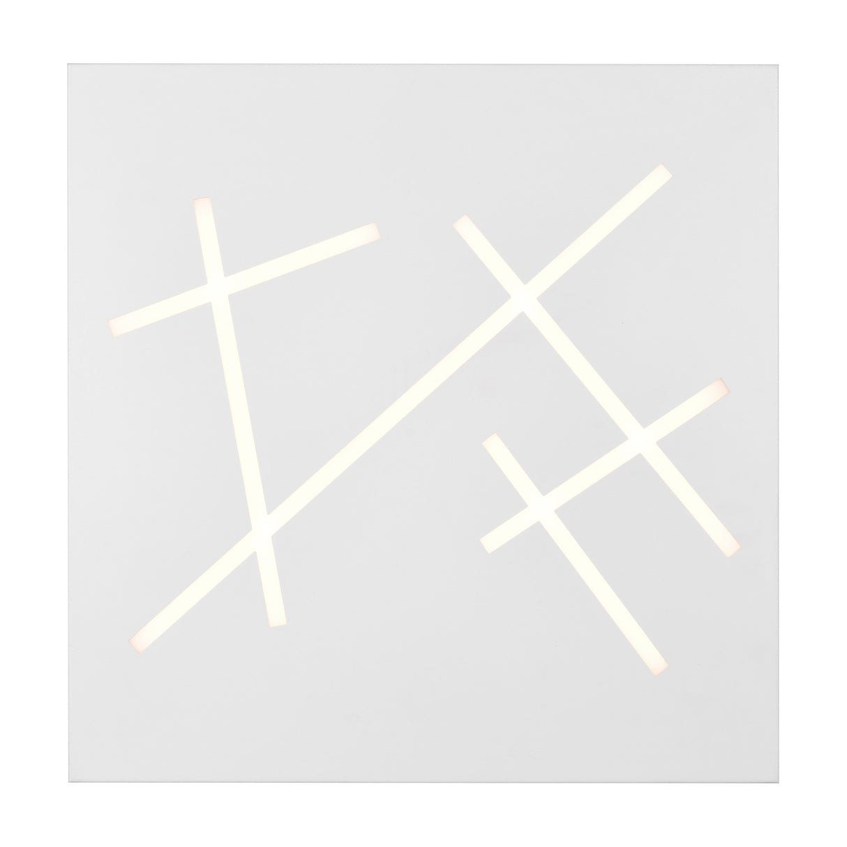 Snip 4 Light LED Square Ceiling Light – Matt White