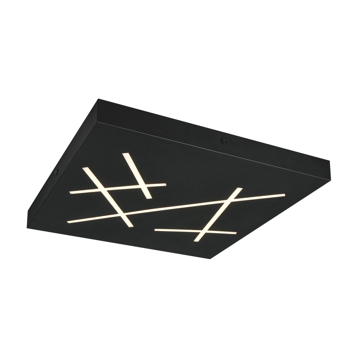 Snip LED Remote Control Square Ceiling Light – Matt Black