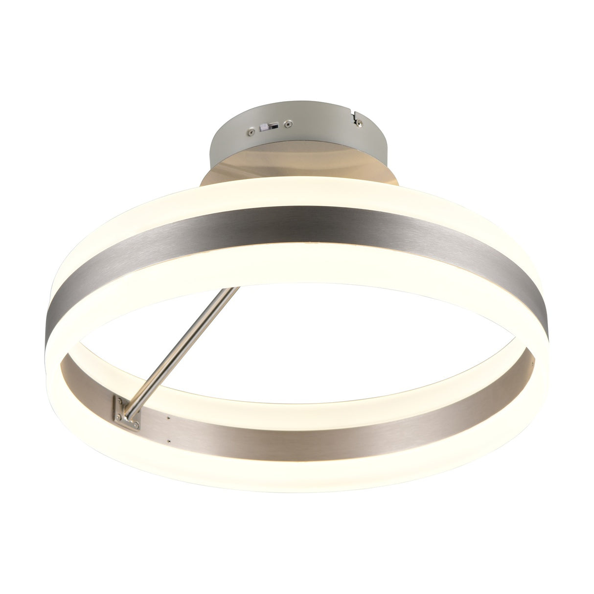 Dios LED Circular Ceiling Light – Satin Nickel