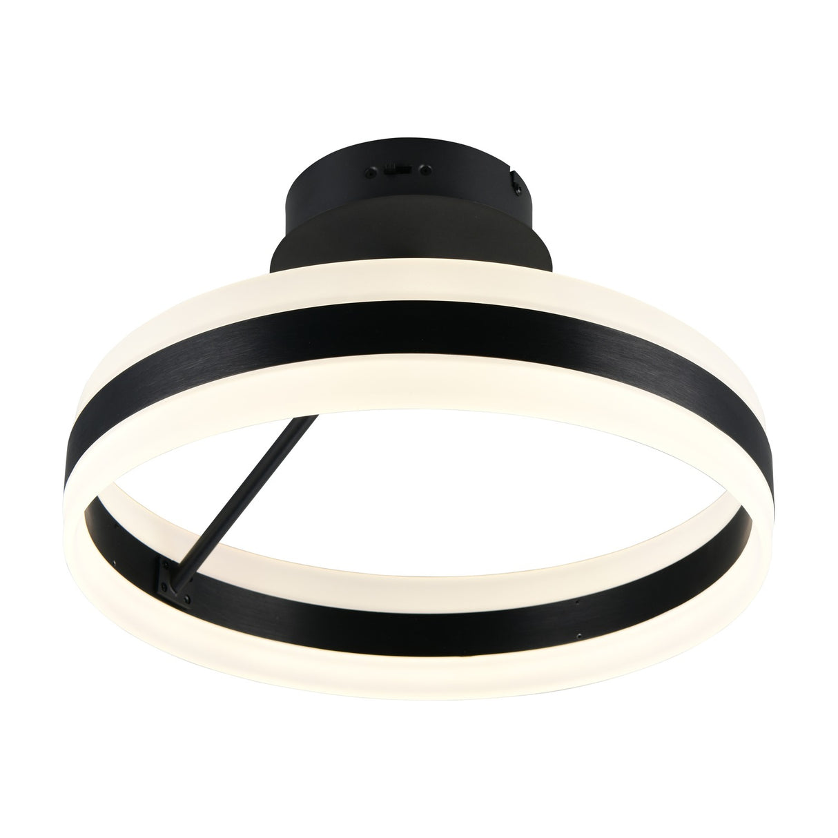 Dios LED Circular Ceiling Light – Matt Black