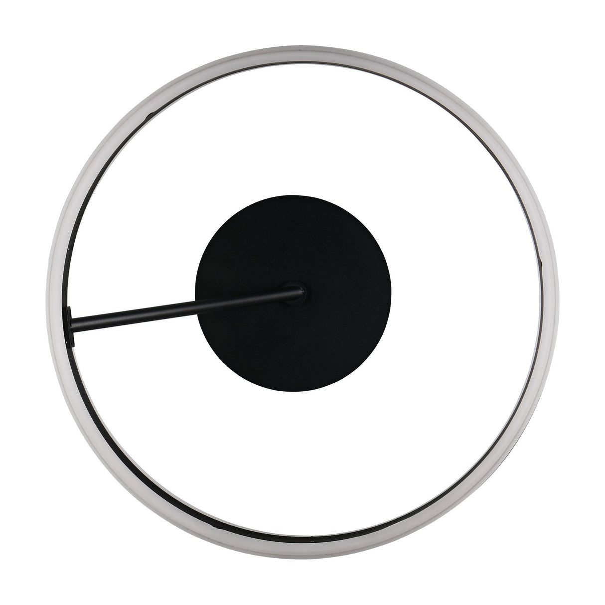 Dios LED Circular Ceiling Light – Matt Black
