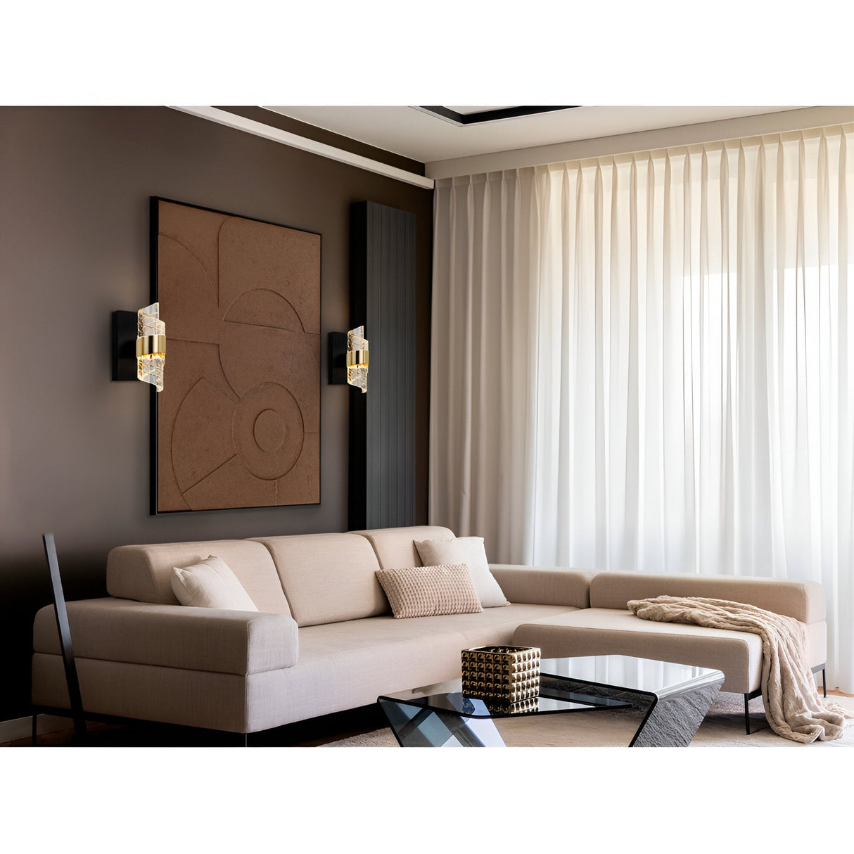 Iliada LED Wall Light 7W 3000K - Gold/Black