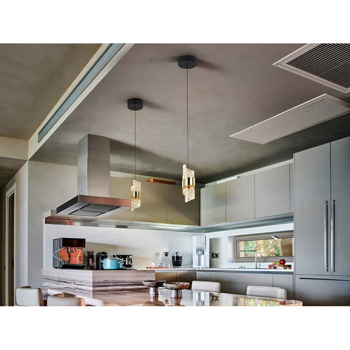 Iliada LED Pendant Light 7W 3000K - Black/Gold