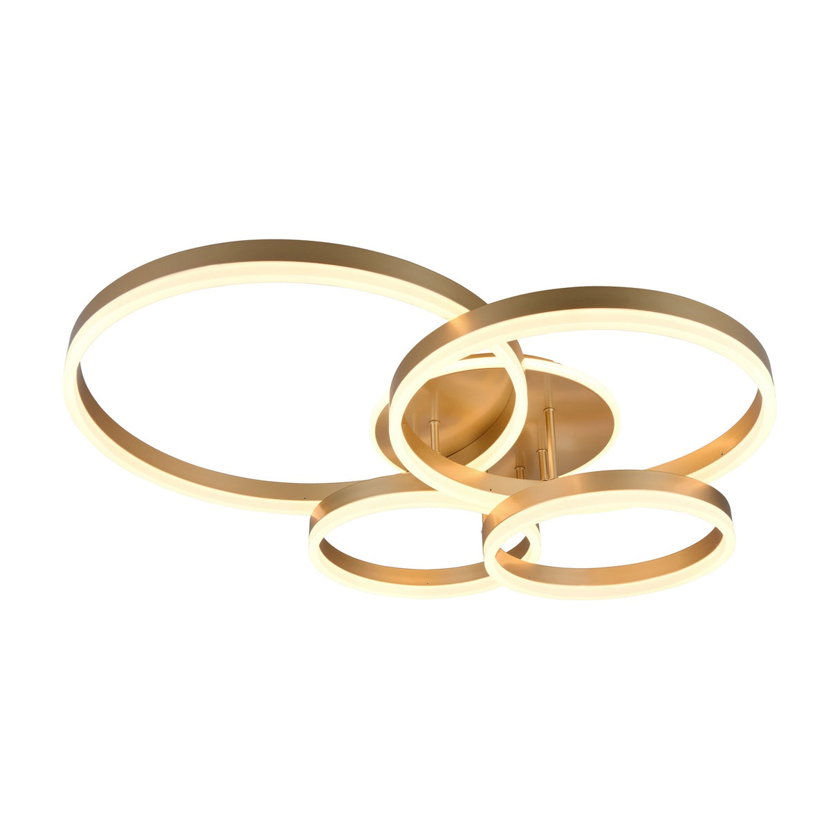 Drake 4 Light LED Circular Ceiling Light – Gold