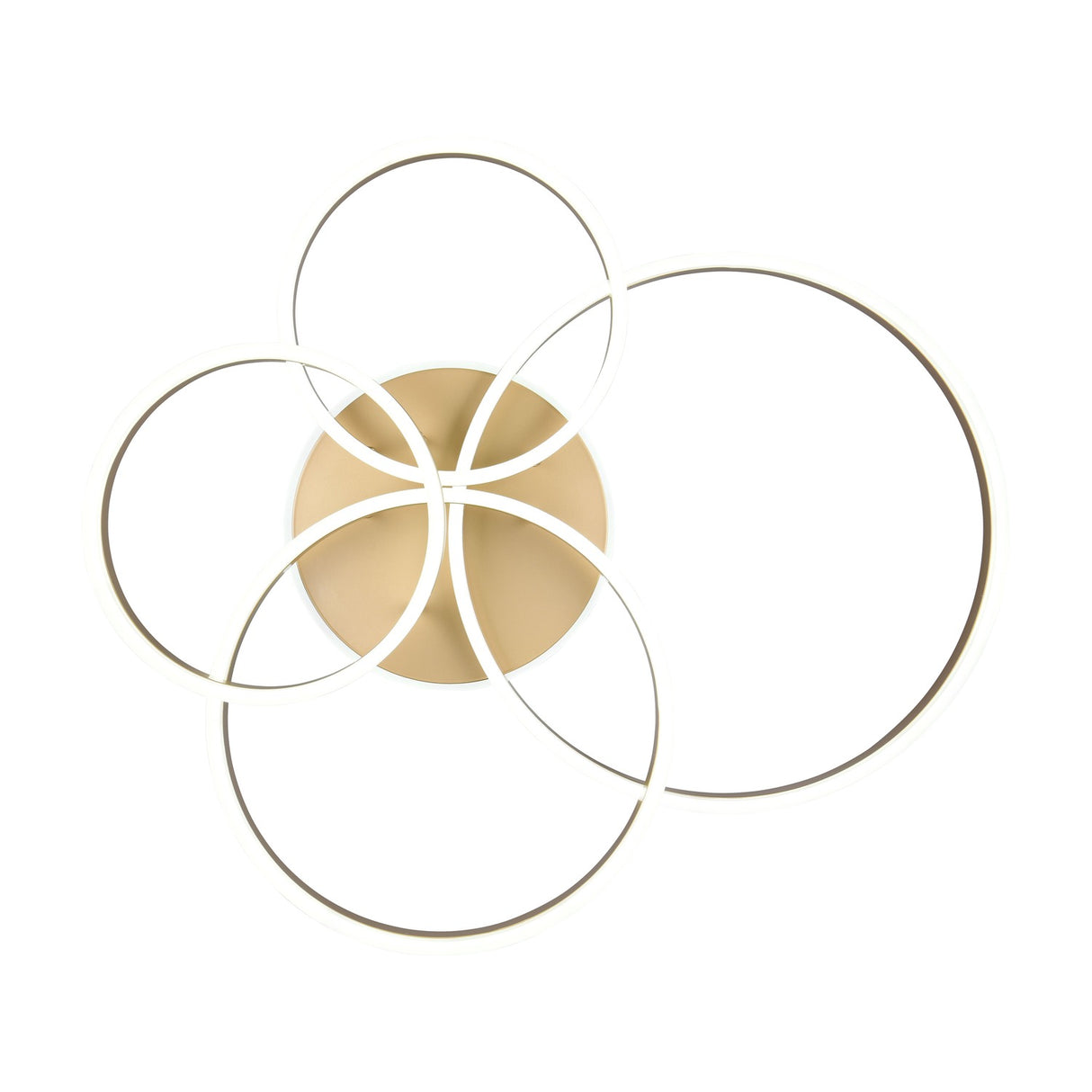 Drake 4 Light LED Circular Ceiling Light – Gold