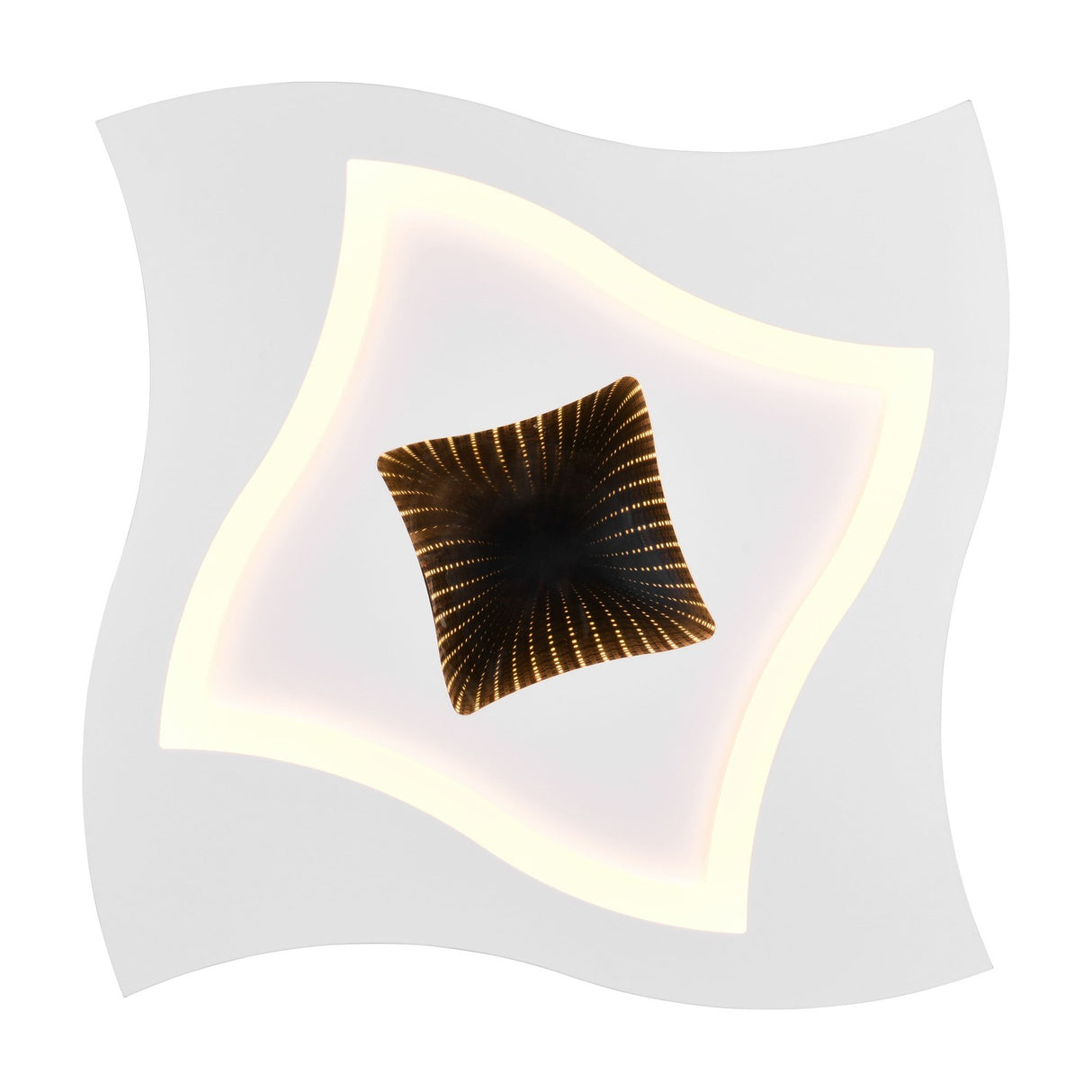 Klint LED Remote Control Square Ceiling Light – Matt White