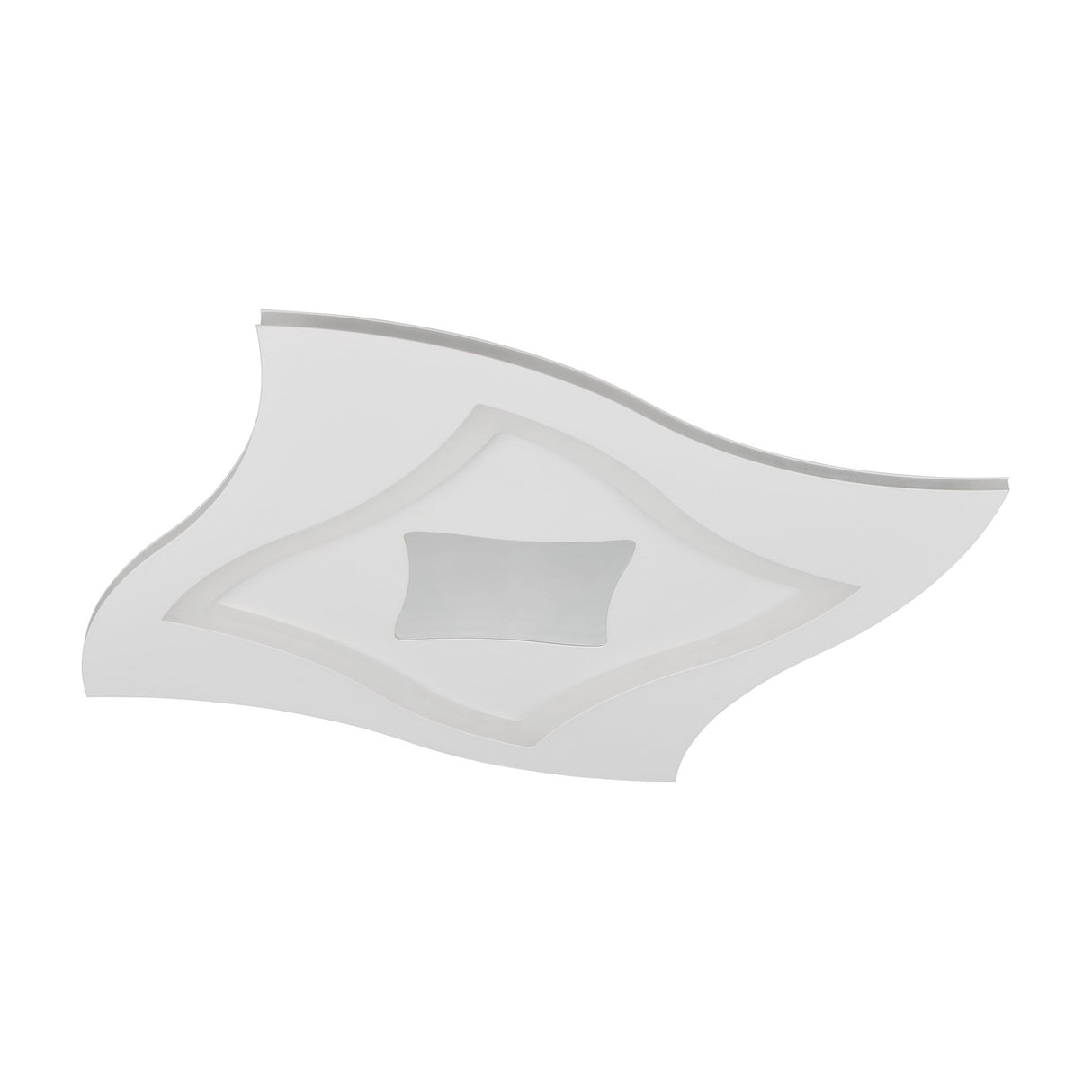 Klint LED Remote Control Square Ceiling Light – Matt White