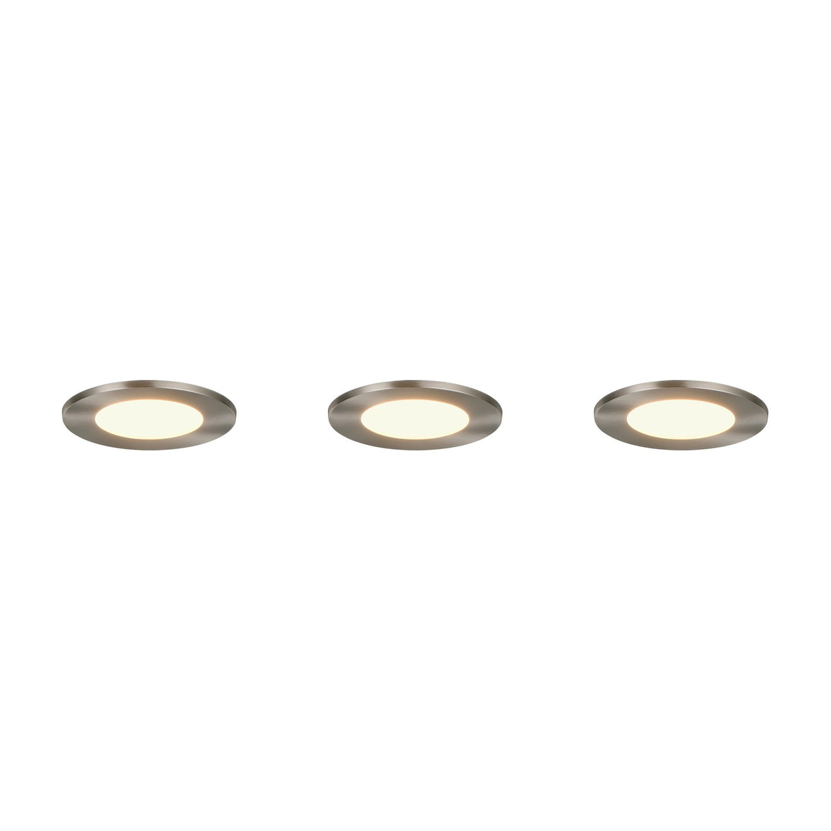 Himal 3 Light LED Ground Light – Satin Nickel