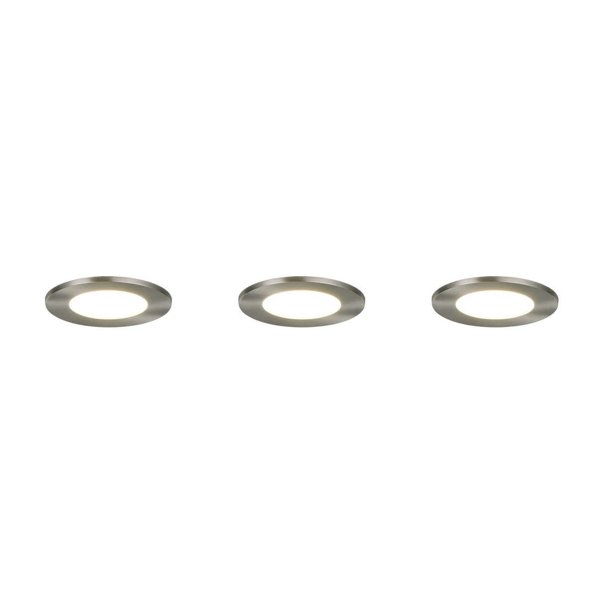 Himal 3 Light LED Ground Light – Satin Nickel