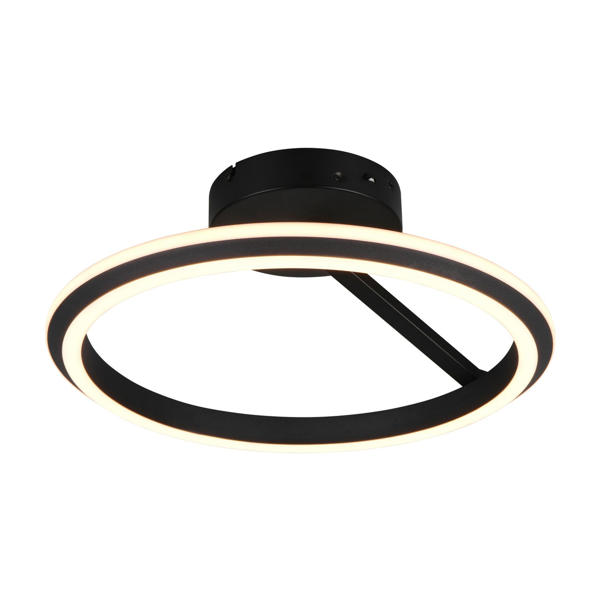 Amador LED Circular Ceiling Light – Matt Black