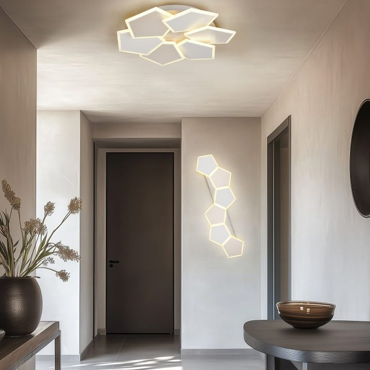 Zaya 6 Light LED Remote Control Linear Chandelier – Coffee