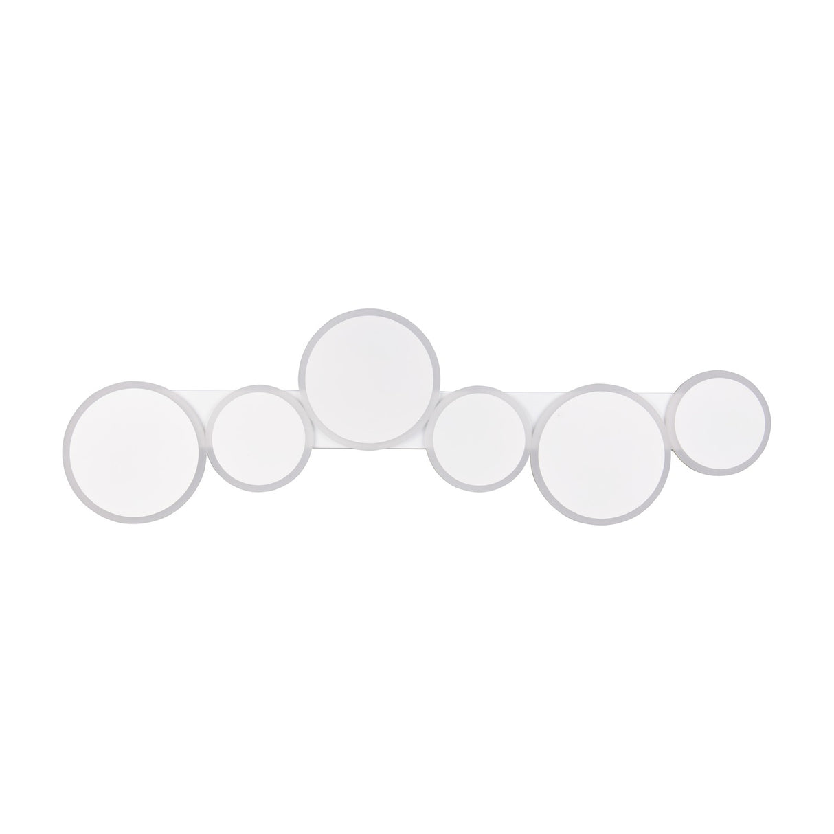 Ovela 6 Light LED Remote Control Chandelier – Matt White