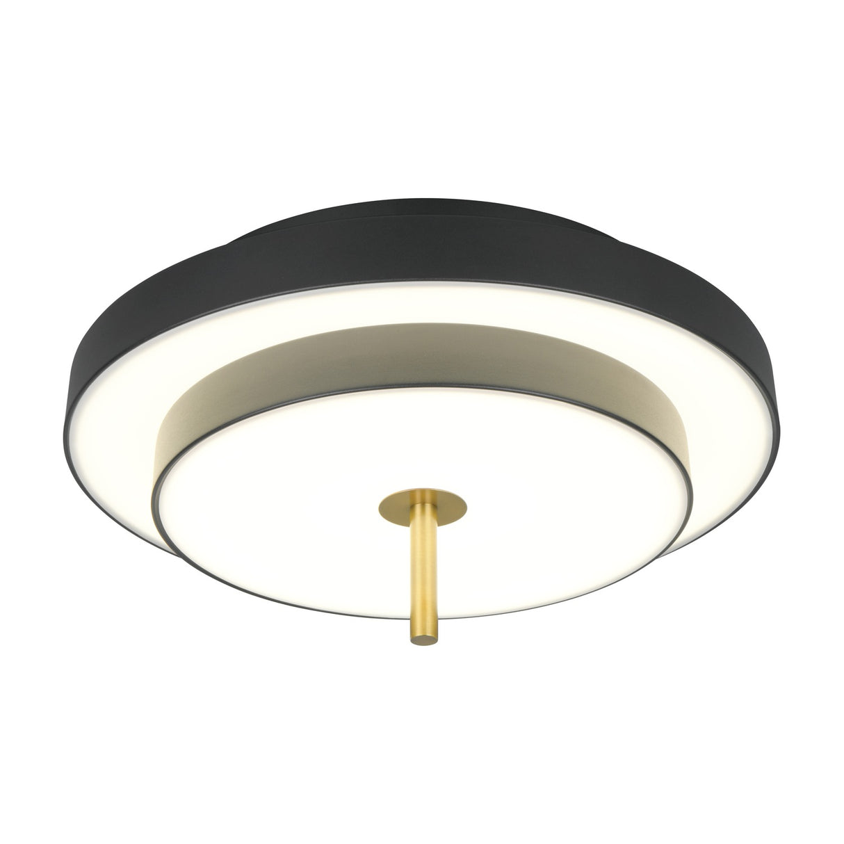 Keaton LED Round Ceiling Light – Black & Gold