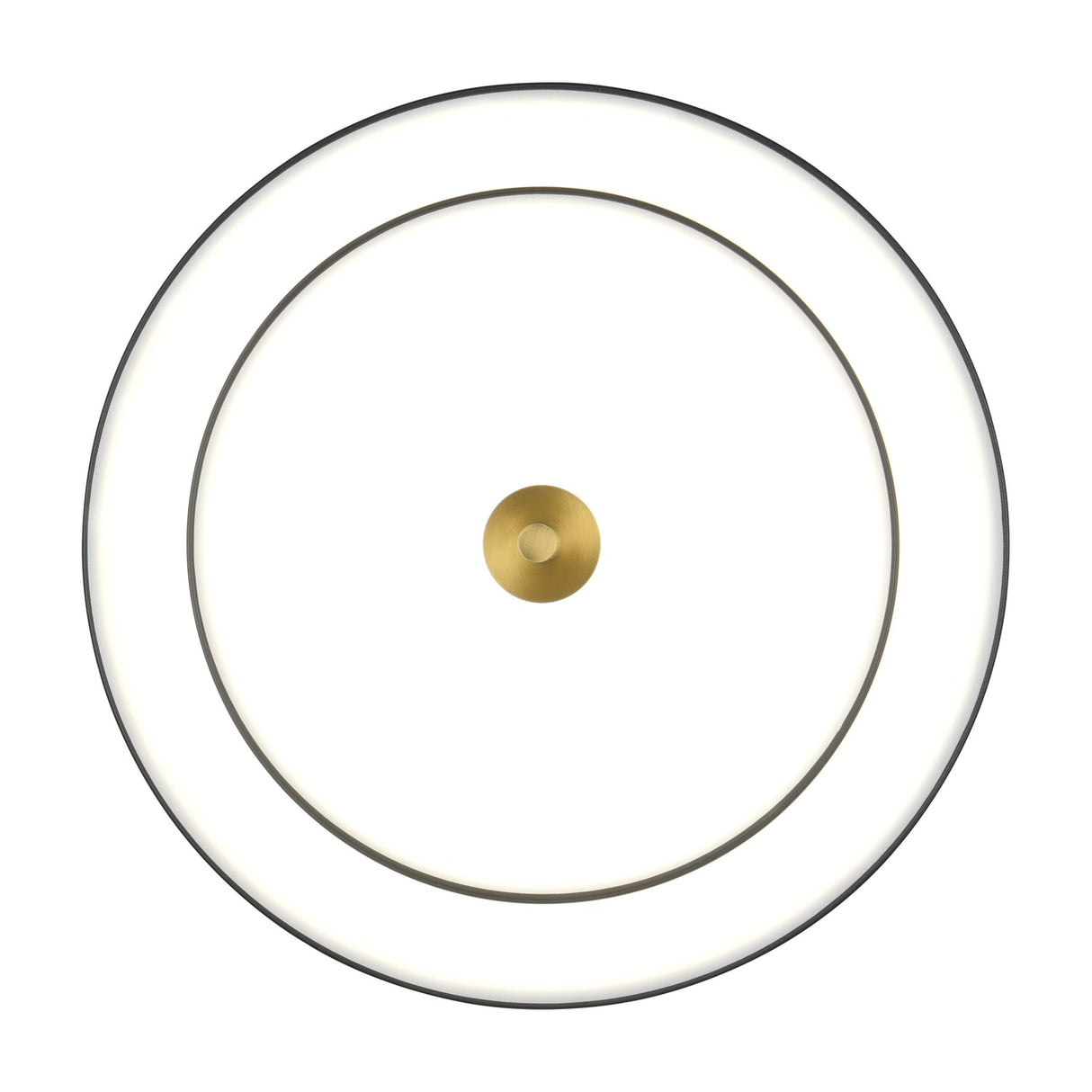 Keaton LED Round Ceiling Light – Black & Gold