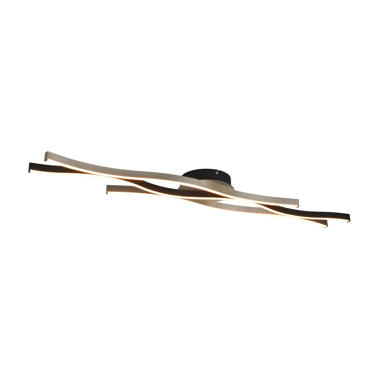 Blaze 2 Light LED Linear Ceiling Light – Brushed Aluminium