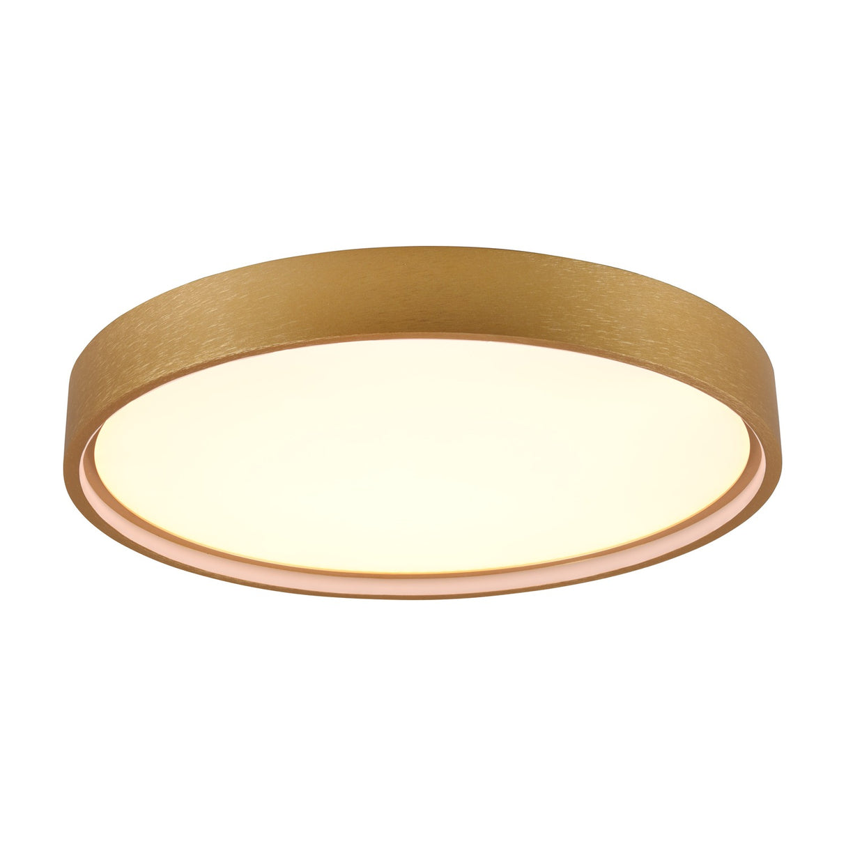Doha LED Round Ceiling Light – Satin Brass