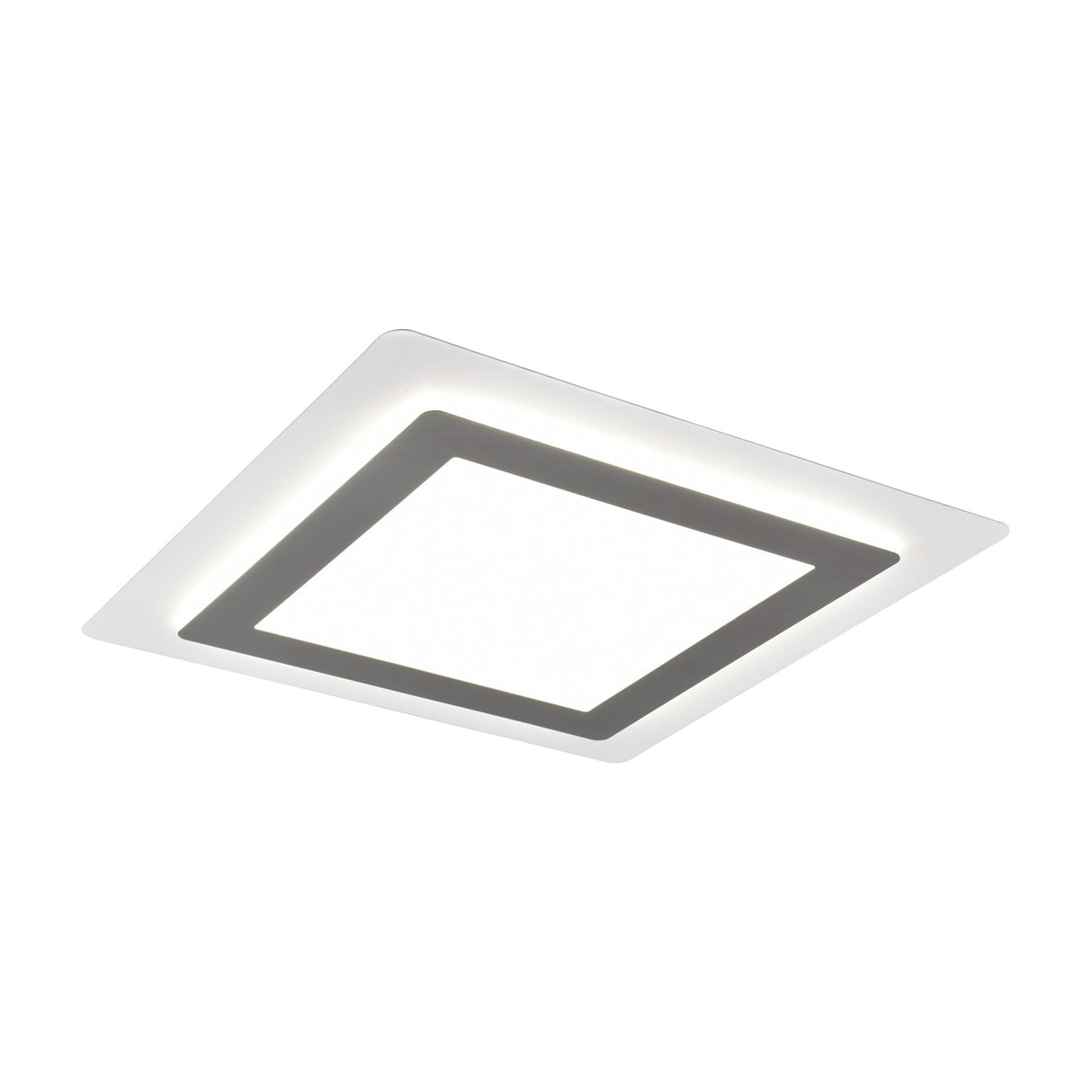 Morgan LED Square Ceiling Light – Satin Nickel