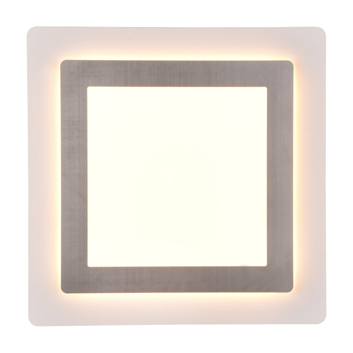 Morgan LED Square Ceiling Light – Satin Nickel
