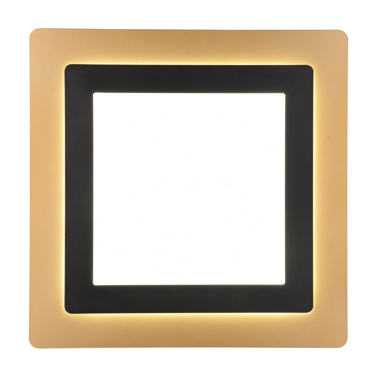 Morgan LED Square Ceiling Light – Black & Gold