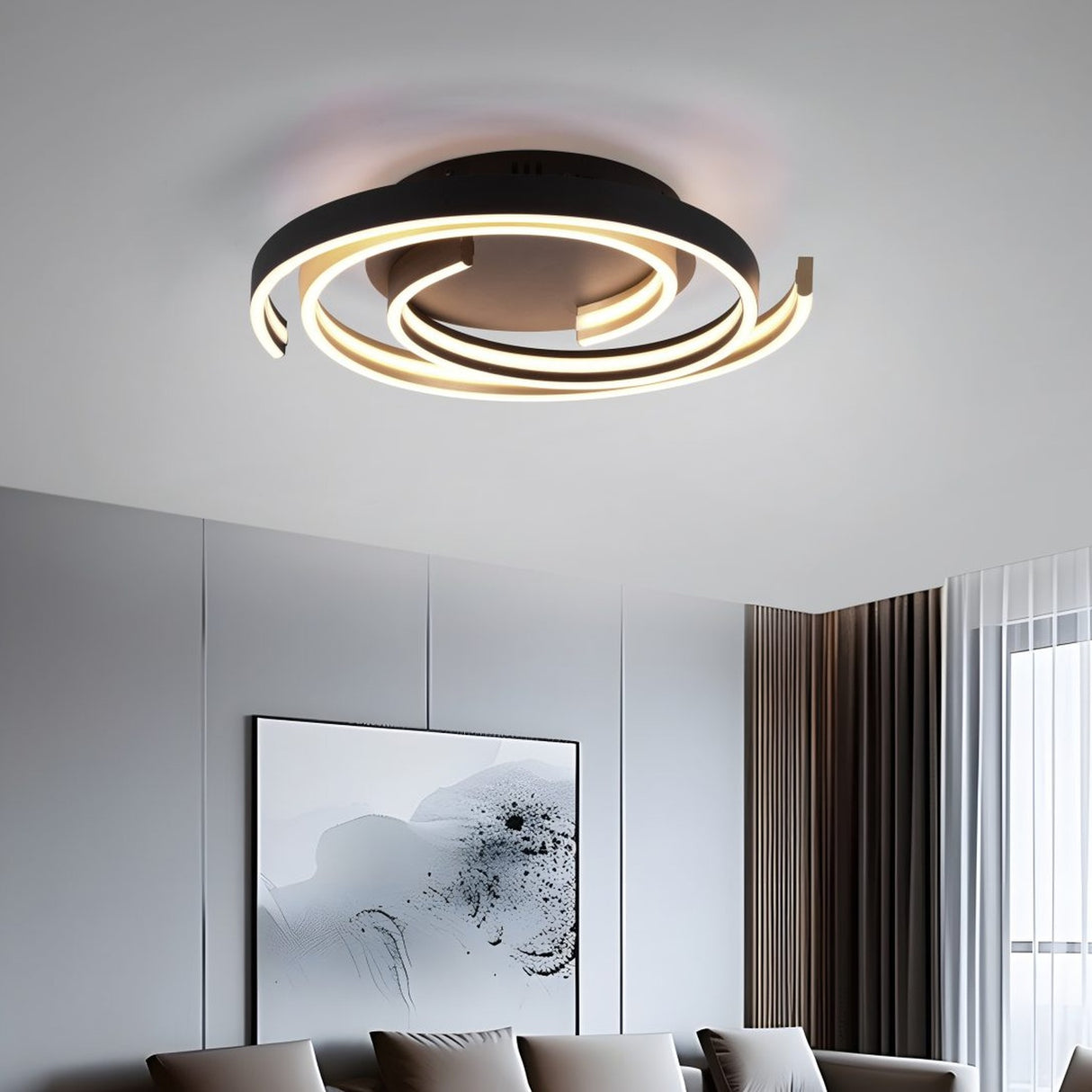 Caya LED Ceiling Light – Satin Brass