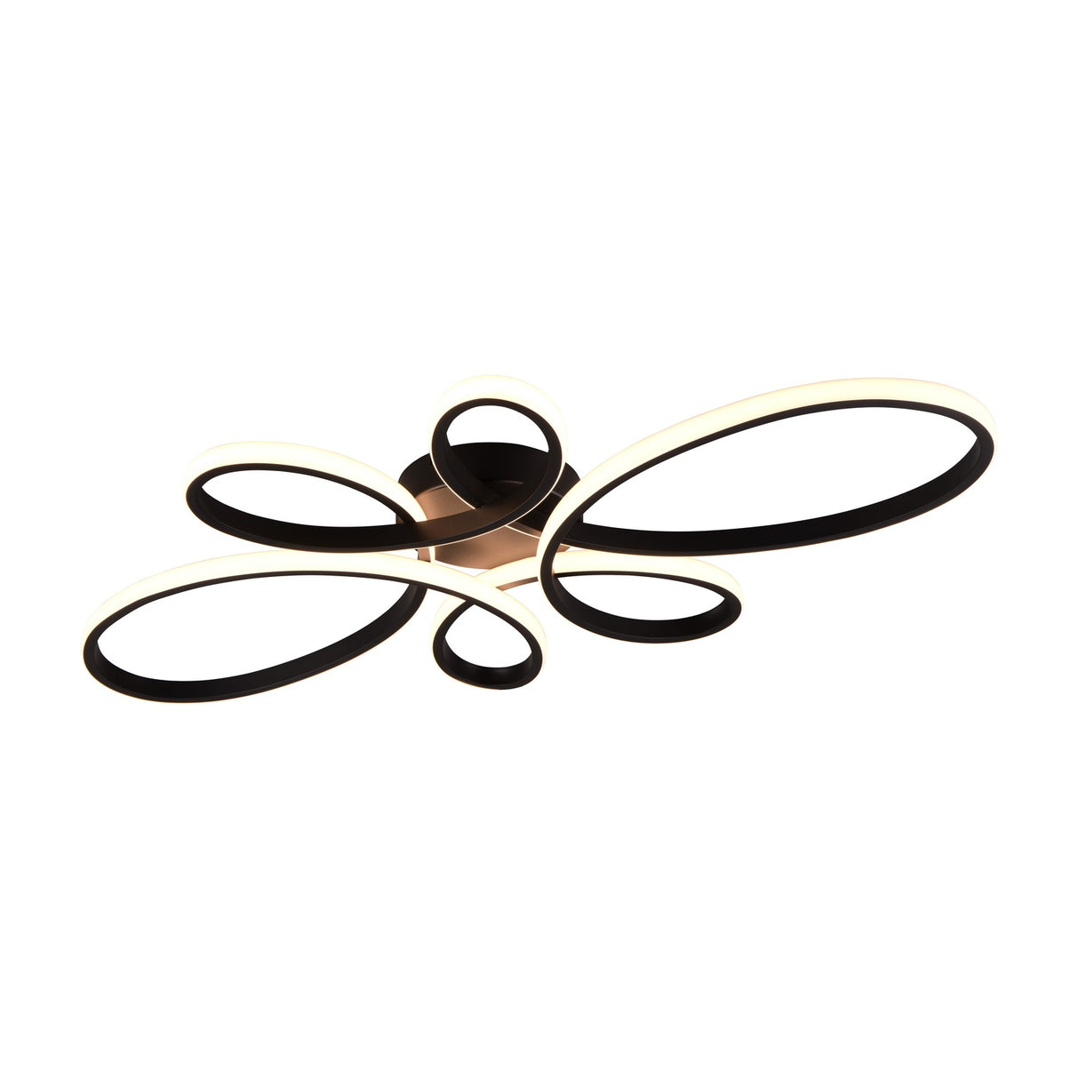Fly 5 Light LED Circular Ceiling Light – Matt Black