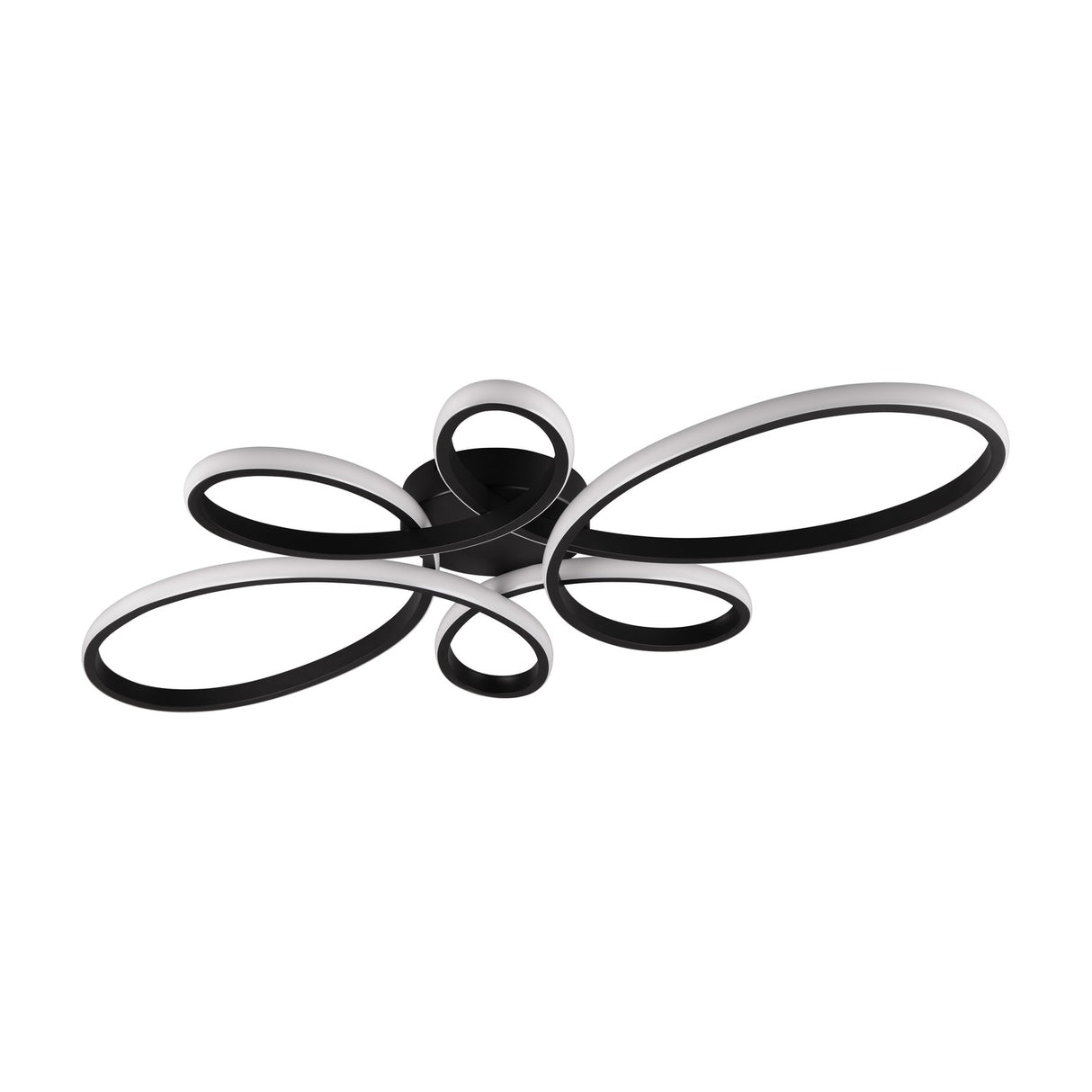 Fly 5 Light LED Circular Ceiling Light – Matt Black