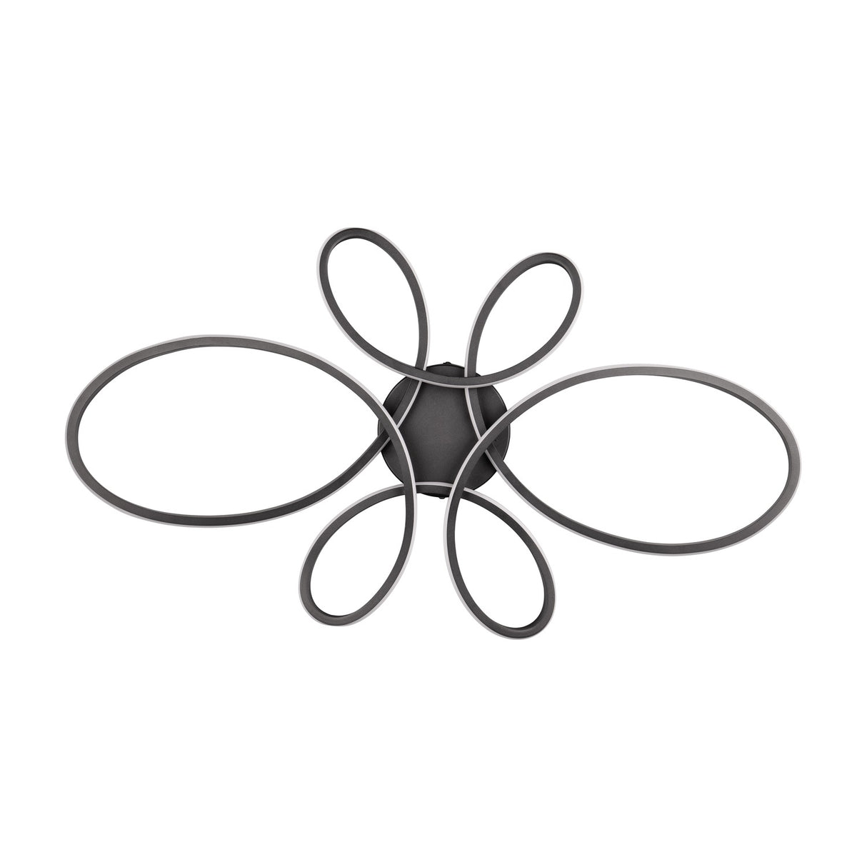 Fly 5 Light LED Circular Ceiling Light – Matt Black