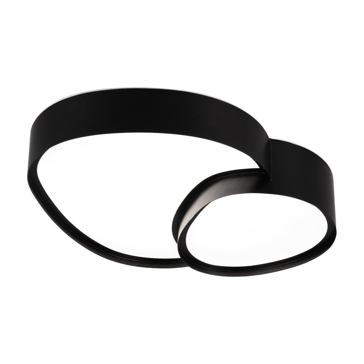 Rise 43.5cm LED Round Ceiling Light – Matt Black