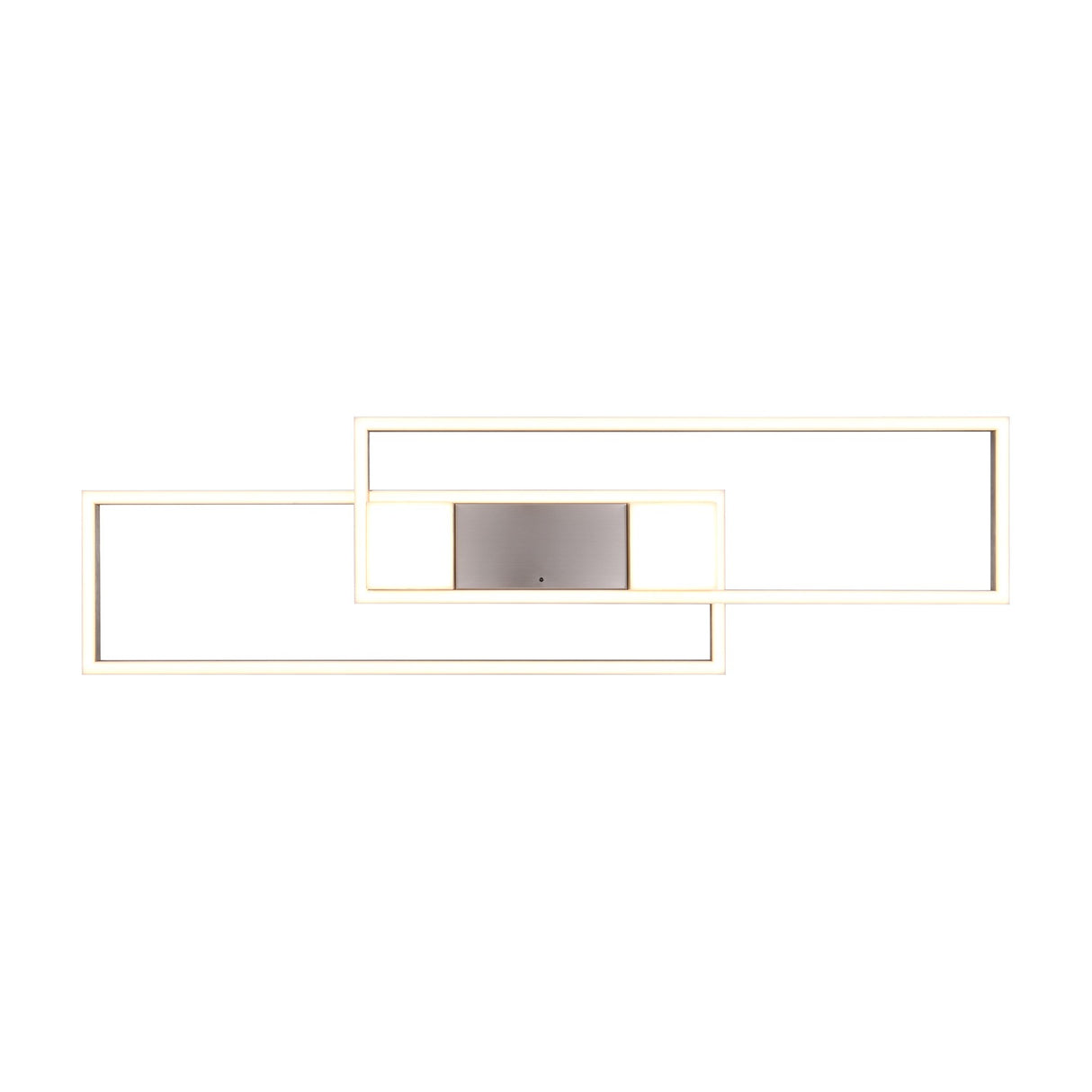 Albany 2 Light LED Square Ceiling Light – Satin Nickel