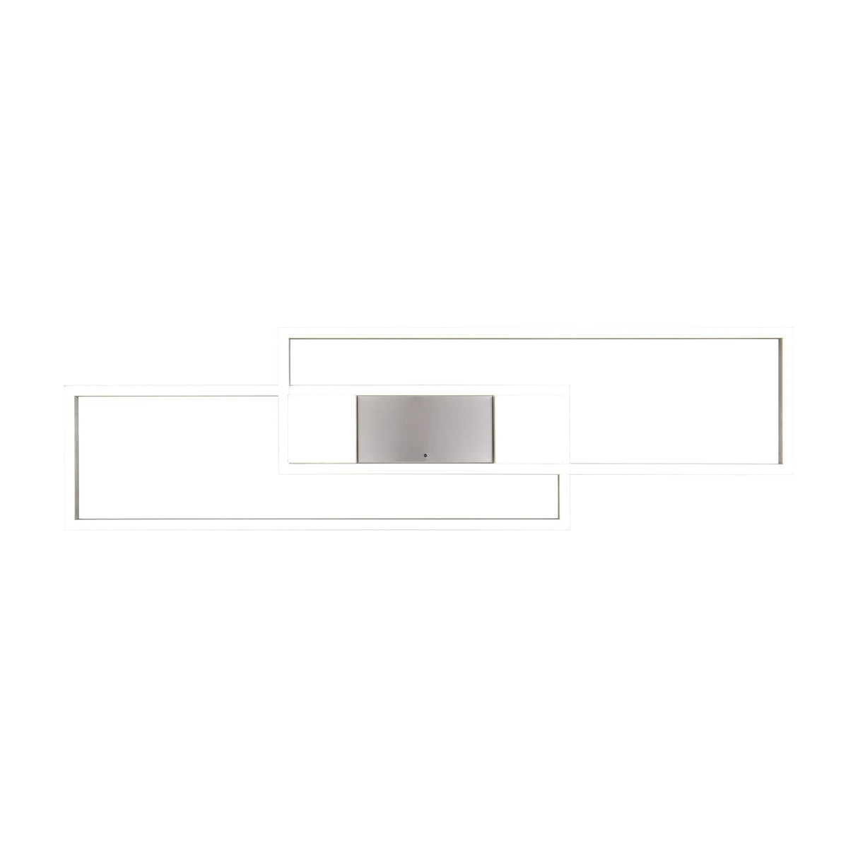 Albany 2 Light LED Square Ceiling Light – Satin Nickel
