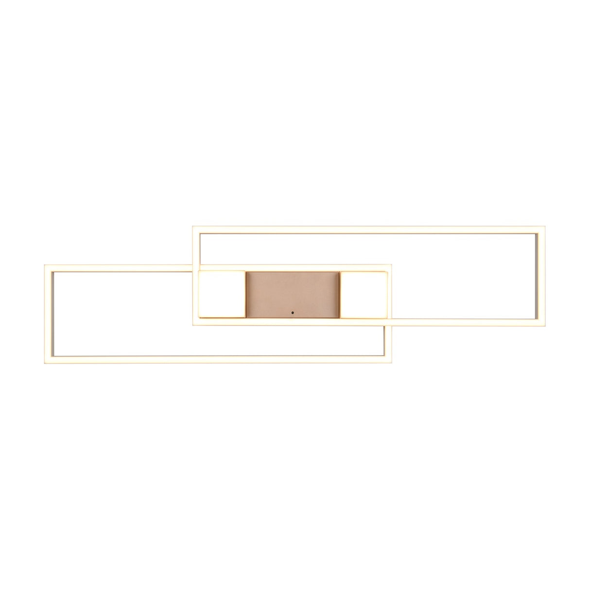 Albany 2 Light LED Square Ceiling Light – Coffee