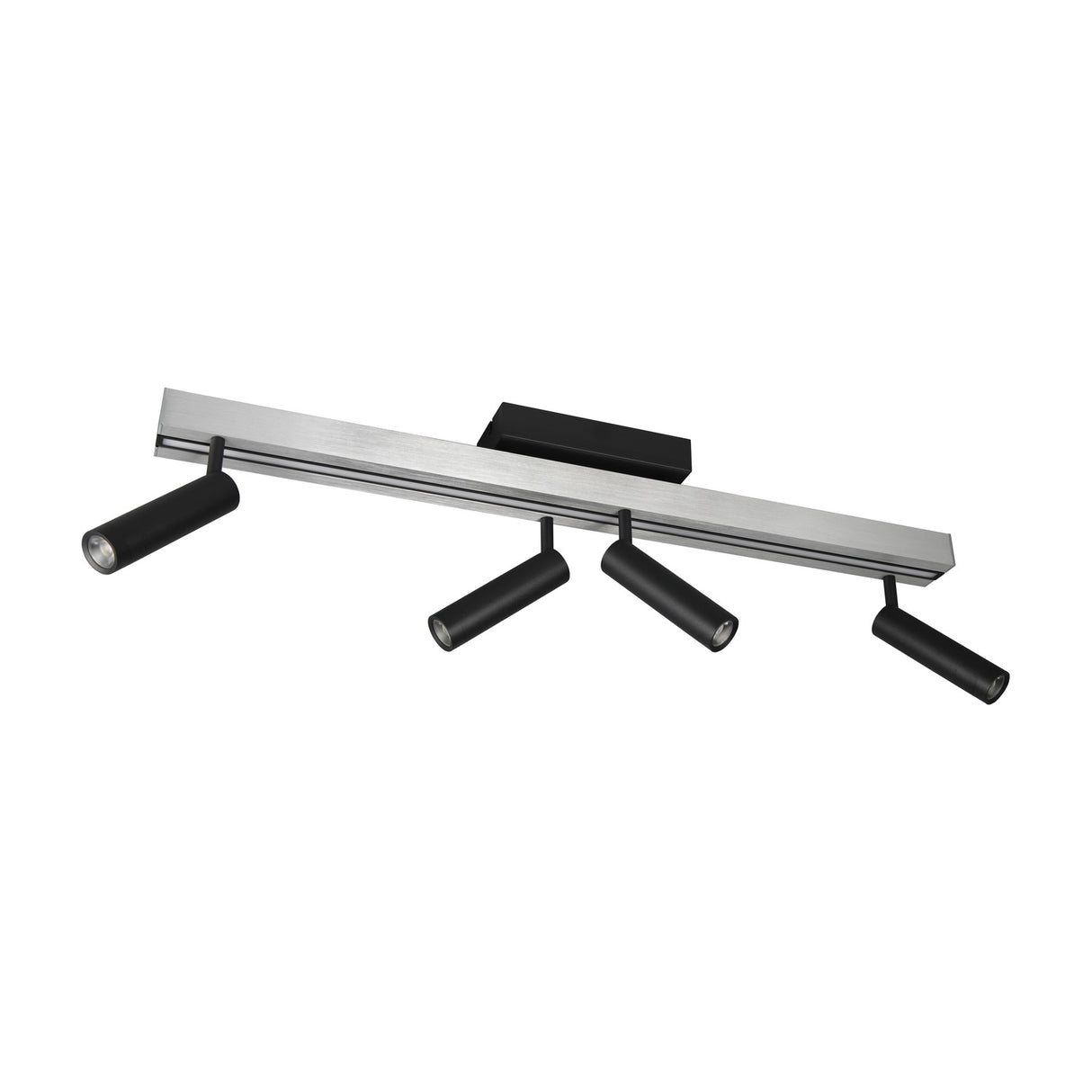 Zeno 5 Light LED Linear Ceiling Light – Brushed Aluminium