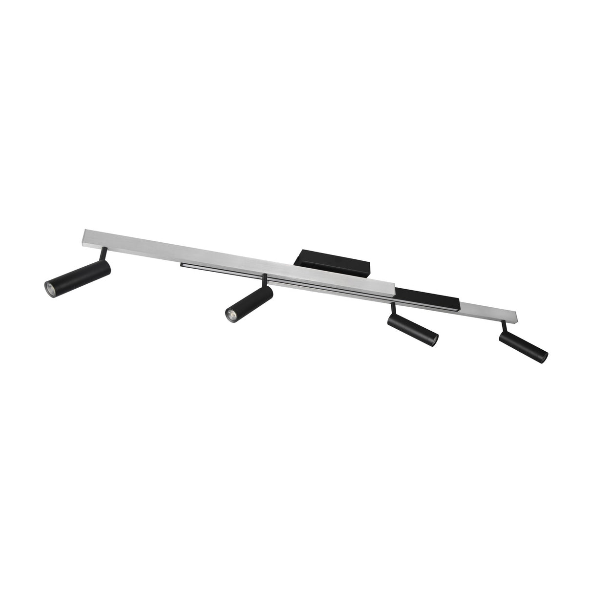 Zeno 5 Light LED Linear Ceiling Light – Brushed Aluminium
