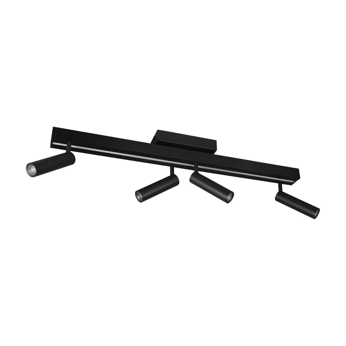 Zeno 5 Light LED Linear Ceiling Light – Matt Black