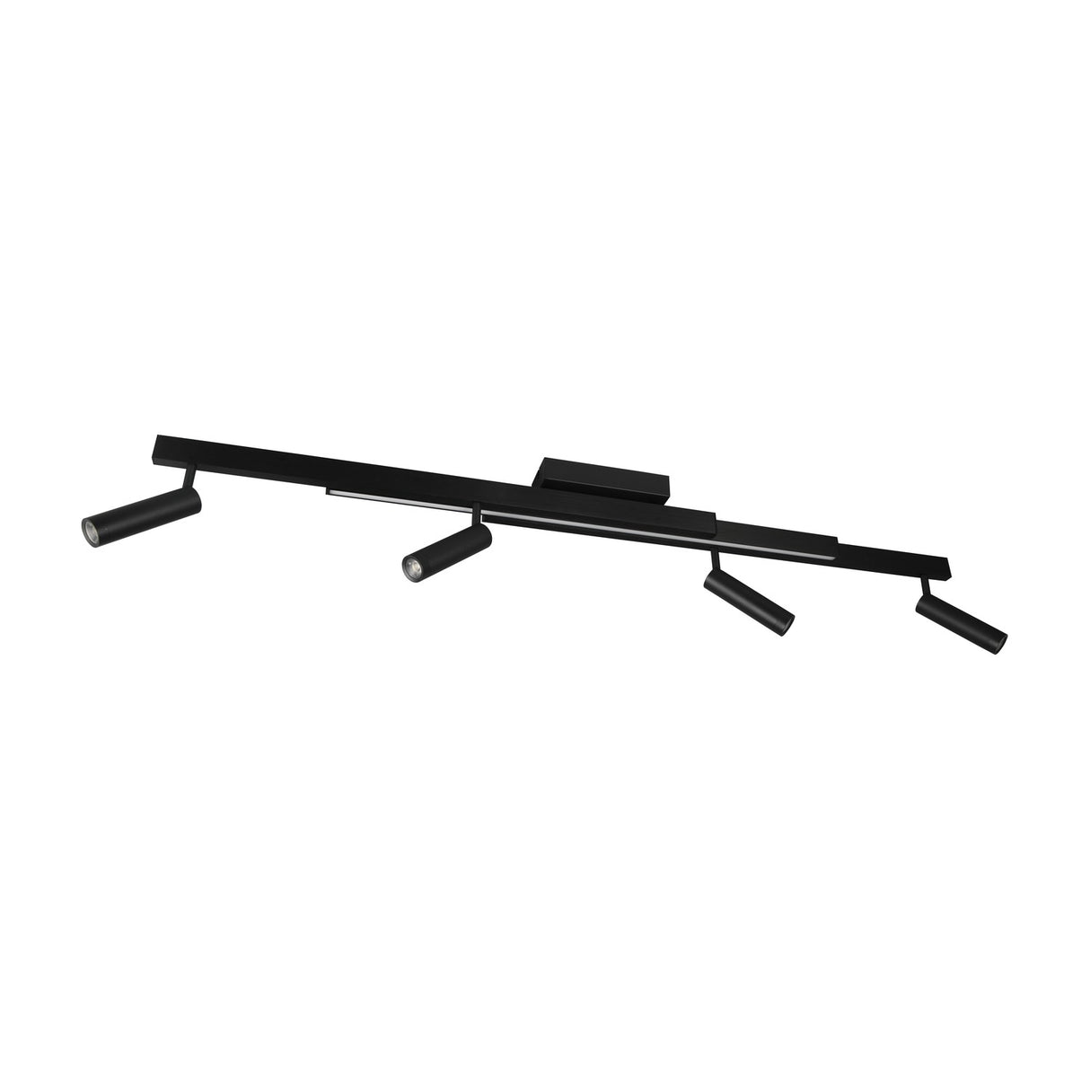 Zeno 5 Light LED Linear Ceiling Light – Matt Black