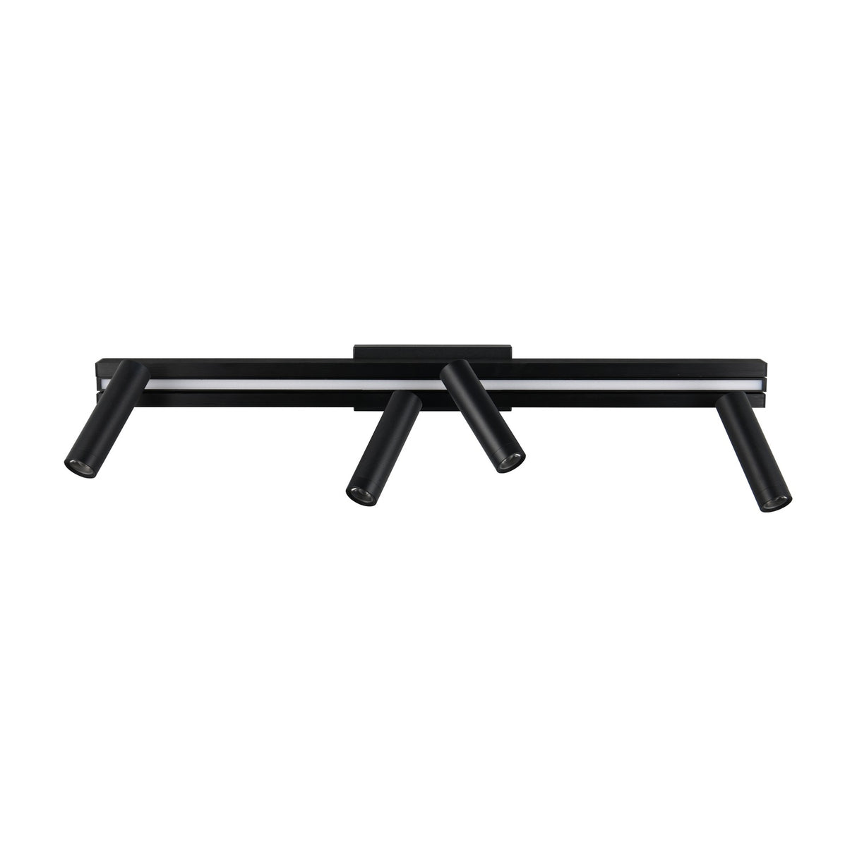 Zeno 5 Light LED Linear Ceiling Light – Matt Black