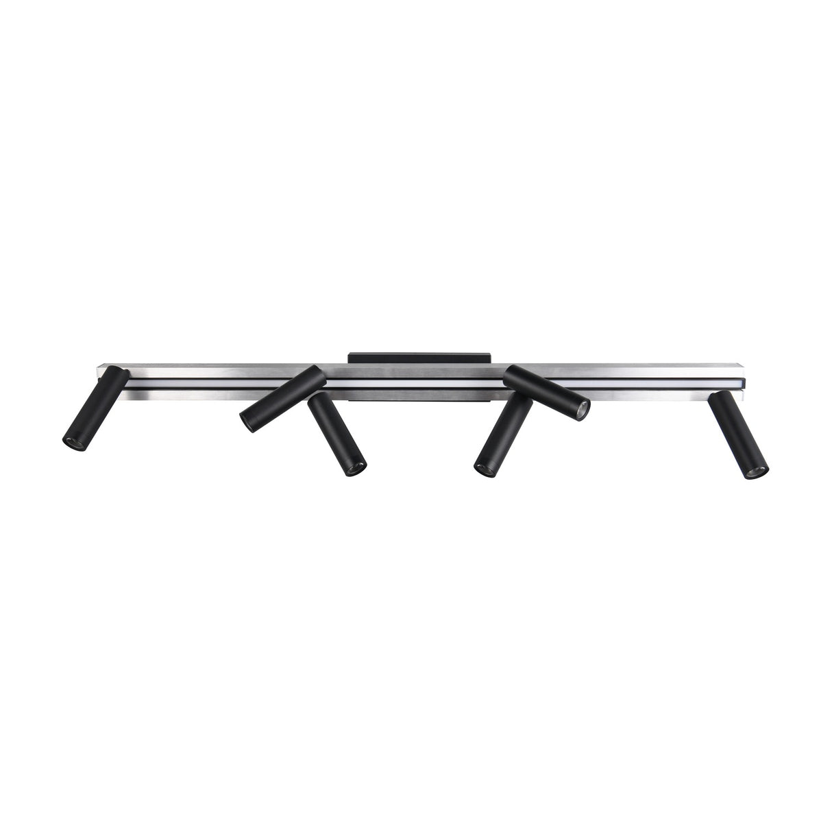 Zeno 7 Light LED Linear Chandelier – Brushed Aluminium