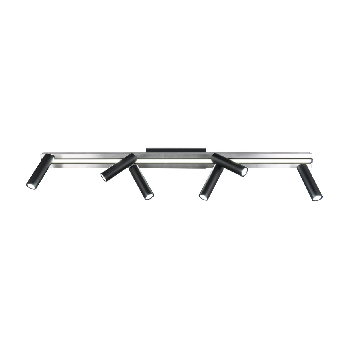 Zeno 7 Light LED Linear Chandelier – Brushed Aluminium