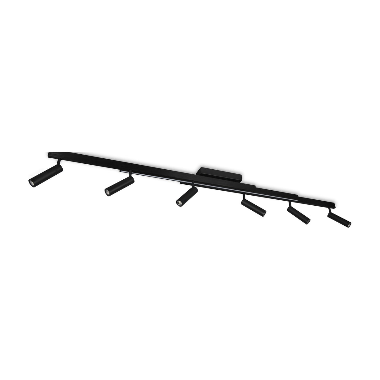 Zeno 7 Light LED Linear Chandelier – Matt Black
